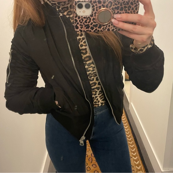 Topshop Petite Bomber Coat (size 4) - Picture 2 of 11